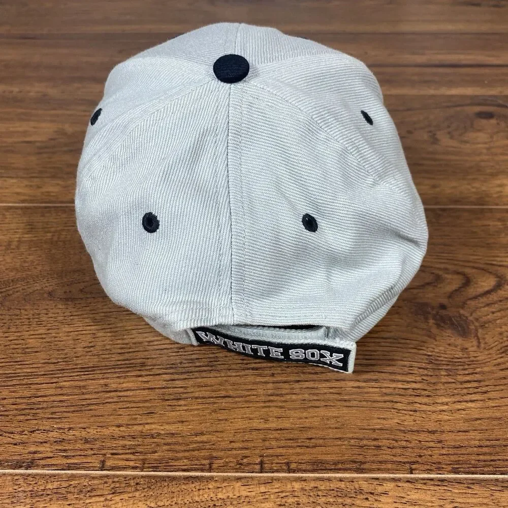 Chicago White Sox Hat MLB Gray Baseball Cap One Size Adjustable Strapback